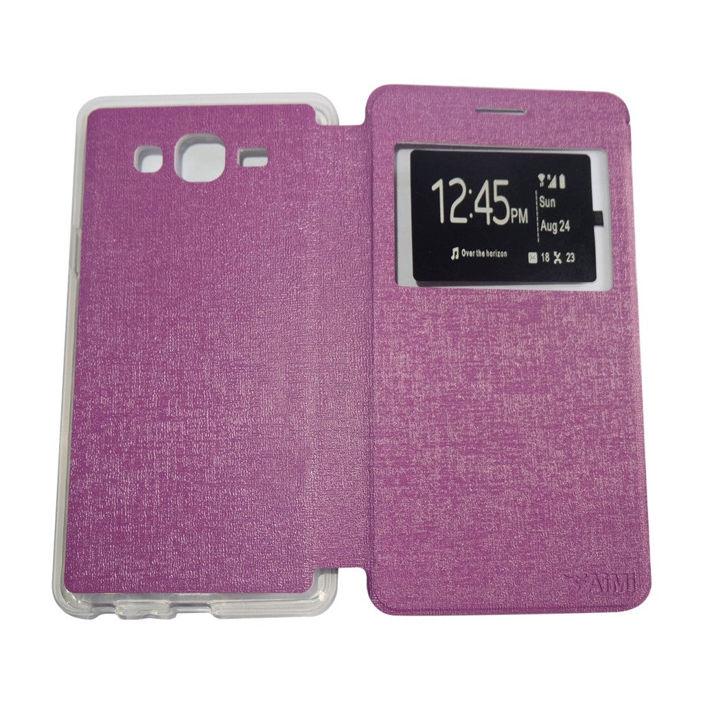 AIMI Ume Sarung Samsung Galaxy J2 Pro 2017 / Flip Cover / Leather / Flipshell