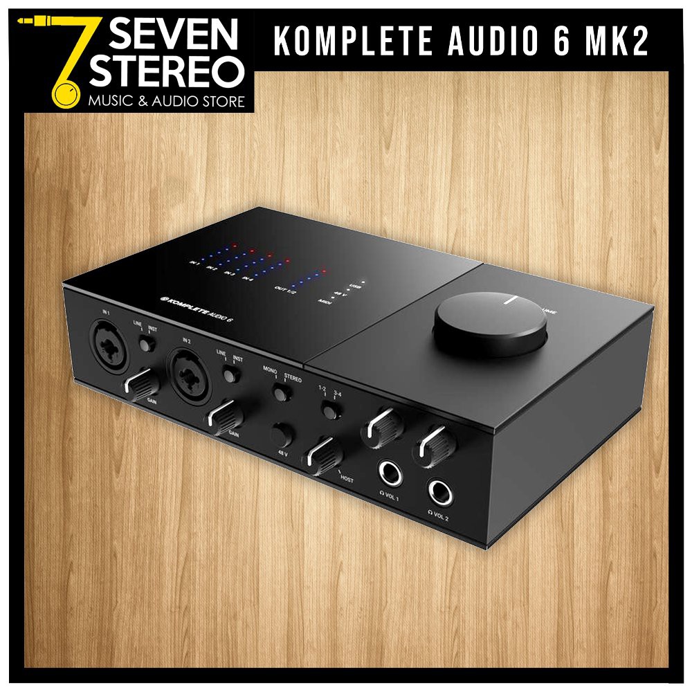 Native Instrument Komplete Audio 6 Mk2 USB Audio Interface - Soundcard Recording