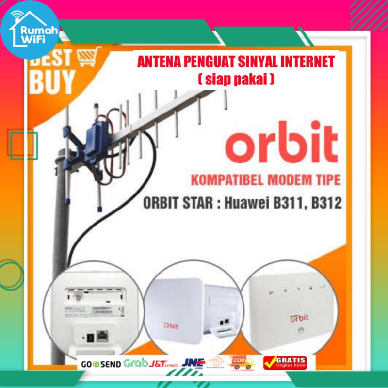 Antena yagi grid Antena yagi Xtreme 3 Antena yagi untuk orbit Antena yagi TXR 185 Antena yagi 4G Bisa semua tipe modem orbit