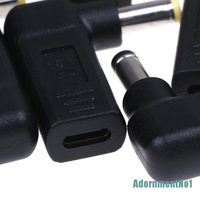 (AdornmentNo1) Adapter Konverter charger Laptop usb Tipe-c female dc power jack
