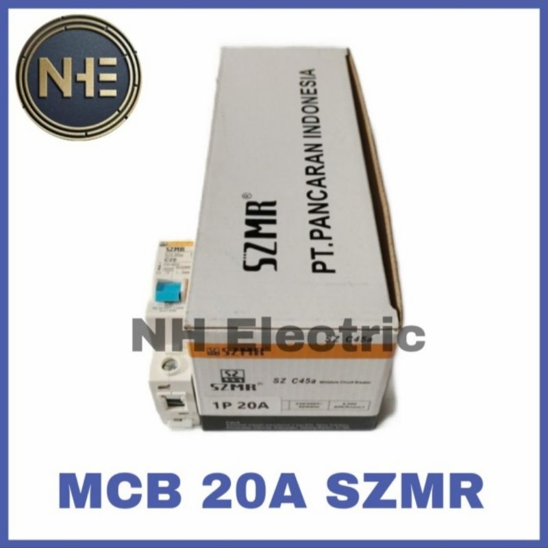 Mcb 1 Phase Szmr 2A, 4A, 6A, 10A, 16A, 20A, 25A, 32A, Dan 40A SNI