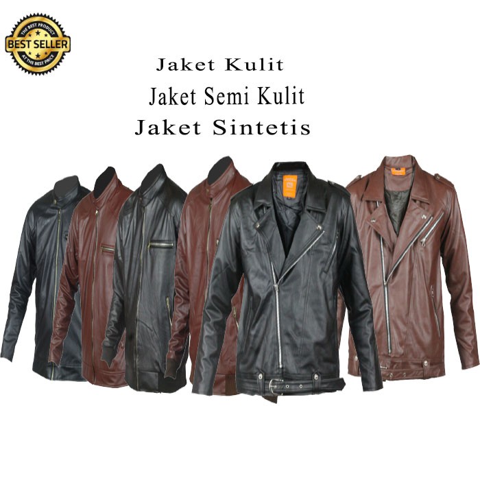 Jaket Kulit Pria Semi Sintetis Model NFVN123