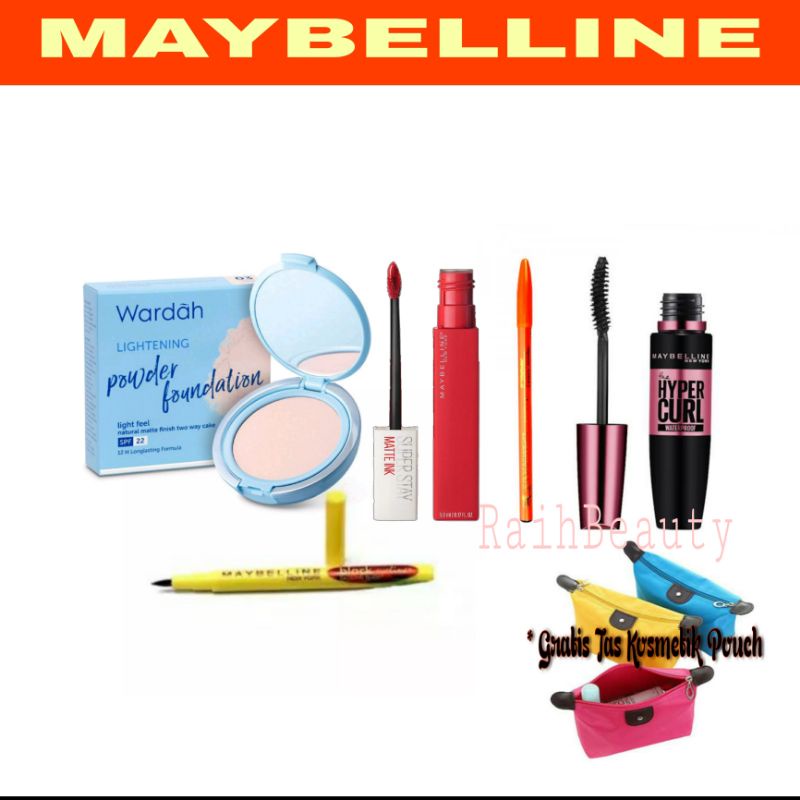 Paket Kosmetik Wardah 5 in 1 / Paket Kecatikan lengkap 5 in 1 /  Paket Makeup Lengkap