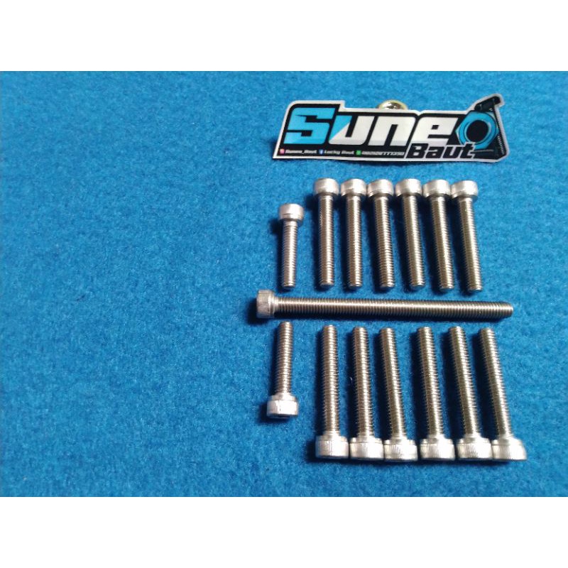Baut Blok CVT Honda BEAT, VARIO 110, SCOPPY ( Baut L Stainless )