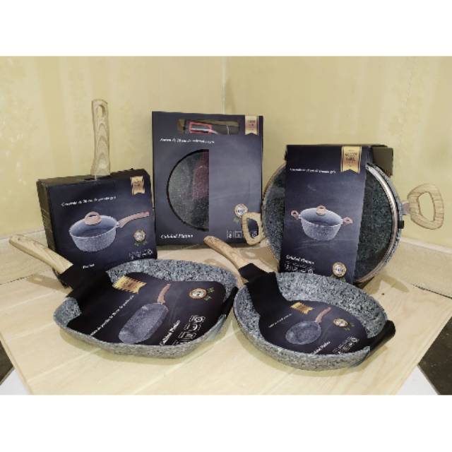 Panci Granit Set Premium Golden Label