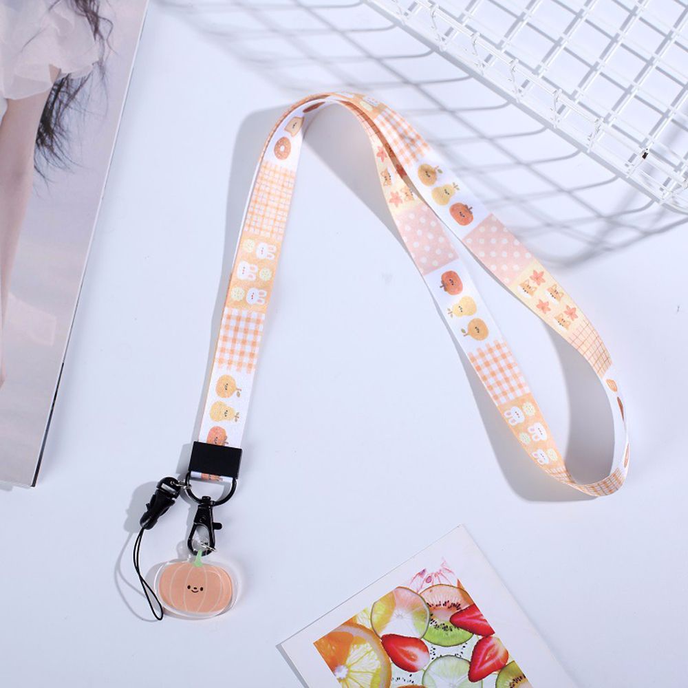 LANFY Cute Certificate lanyard Cartoon Cartoon Hang Rope Mobile Phone Straps Neck Lanyards Webbing Hang Rope Gifts Multi-function High Quality Cartoon Pendant Mobile phone lanyard