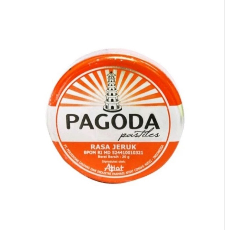 

Pagoda pastiles rasa jeruk 20gr