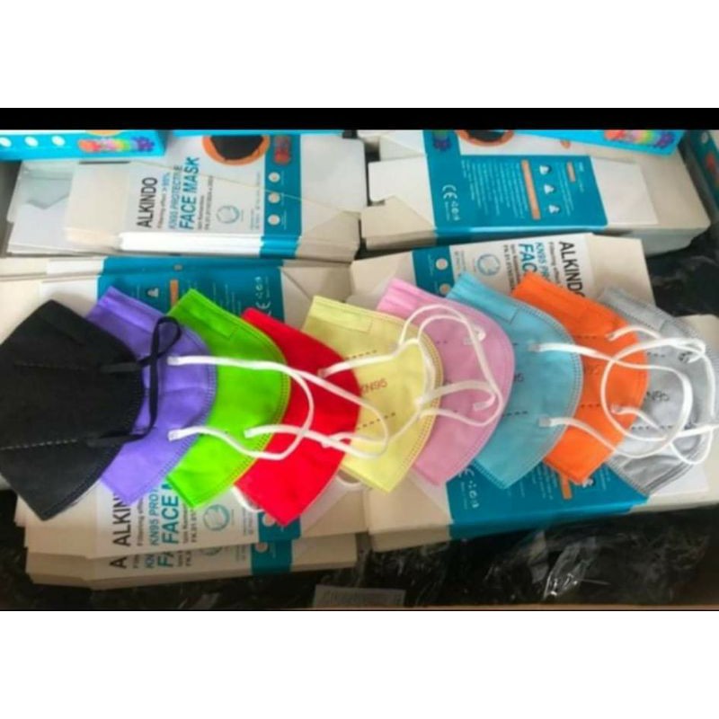 Masker KN95 warna warni mix warna 1 box isi 50 pcs