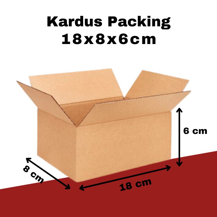 

TERMURAH Kardus Packing Ukuran Panjang 18 cm Lebar 8 cm Tinggi 6 cm