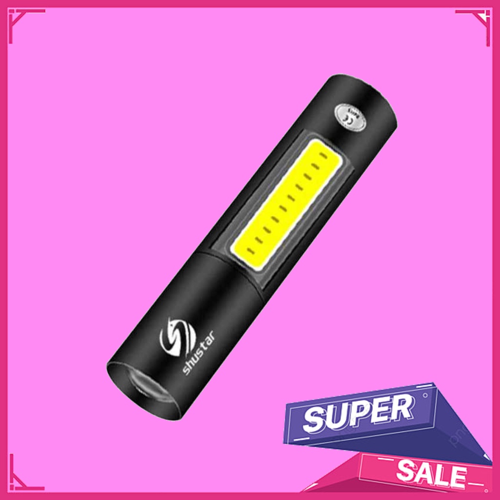 SENTER LED & COB SUPER TERANG BISA DIZOOM WATERPROOF DAN JARAK JAUH