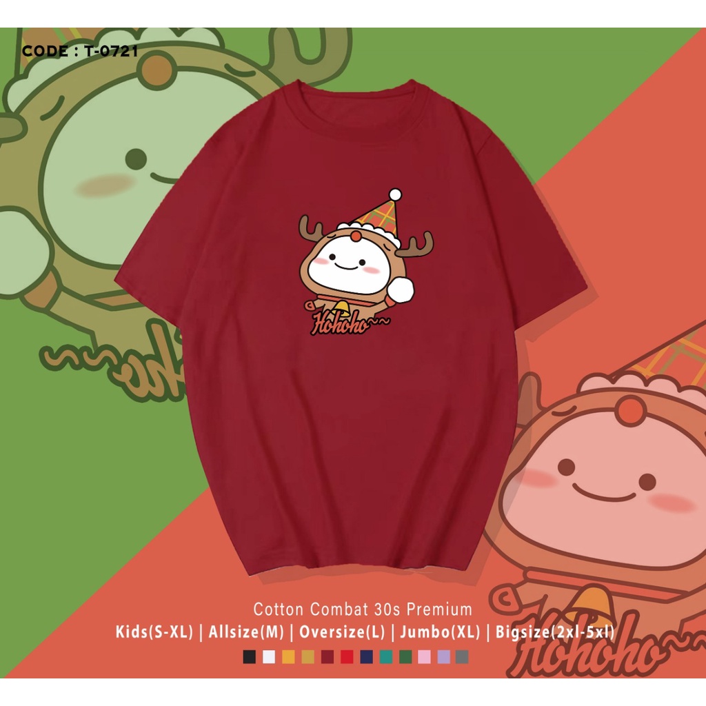 FREE CUSTOM NAMA - T-SHIRT / KAOS CHRISTMAS EDITION / PENTOL XMAS / KADO NATAL / CUSTOM