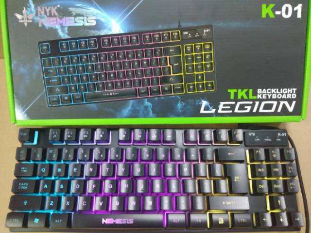 NYK Keyboard Gaming K-01 Legion TKL Backlight