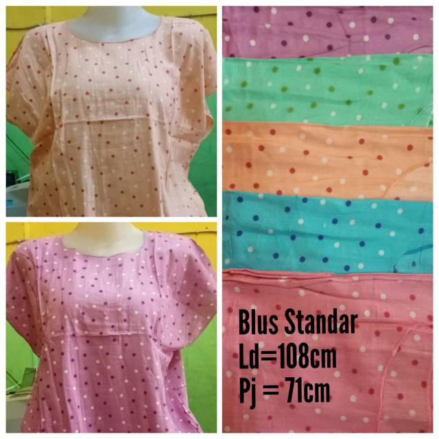 UPDATE TERBARU Blus Santai Polka Super Random