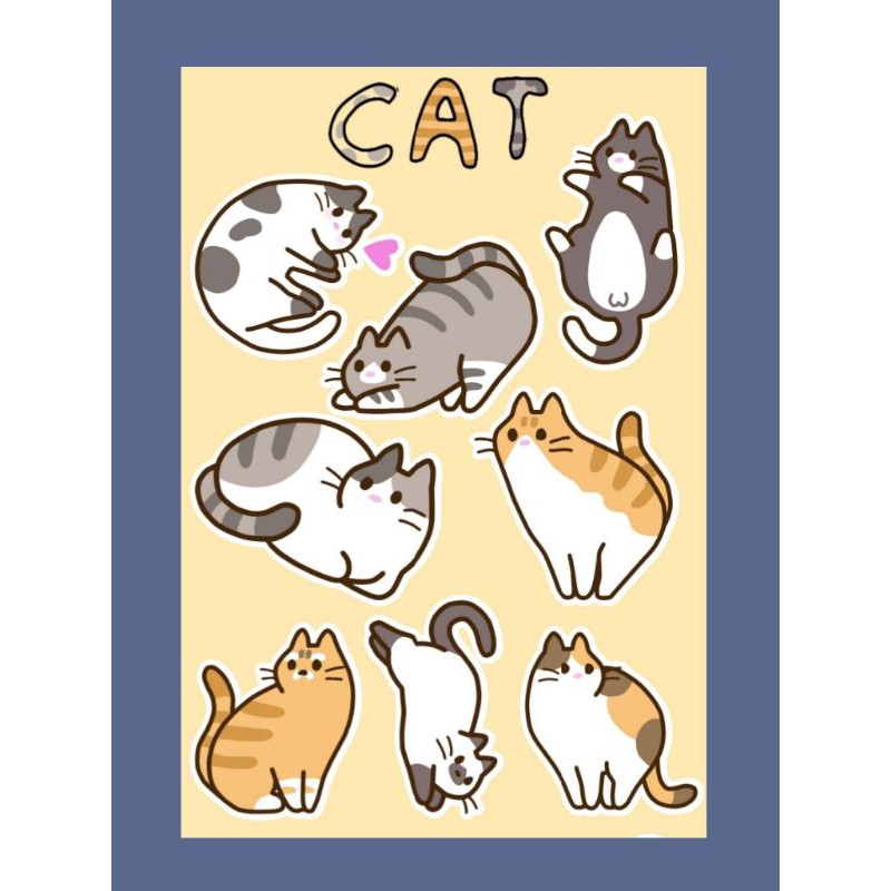 

Sticker Sheet [Kucing] (kiss cut)