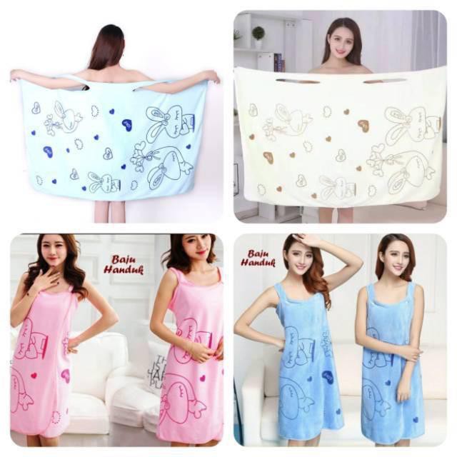 Baju handuk mandi dewasa baju handuk karakter Import