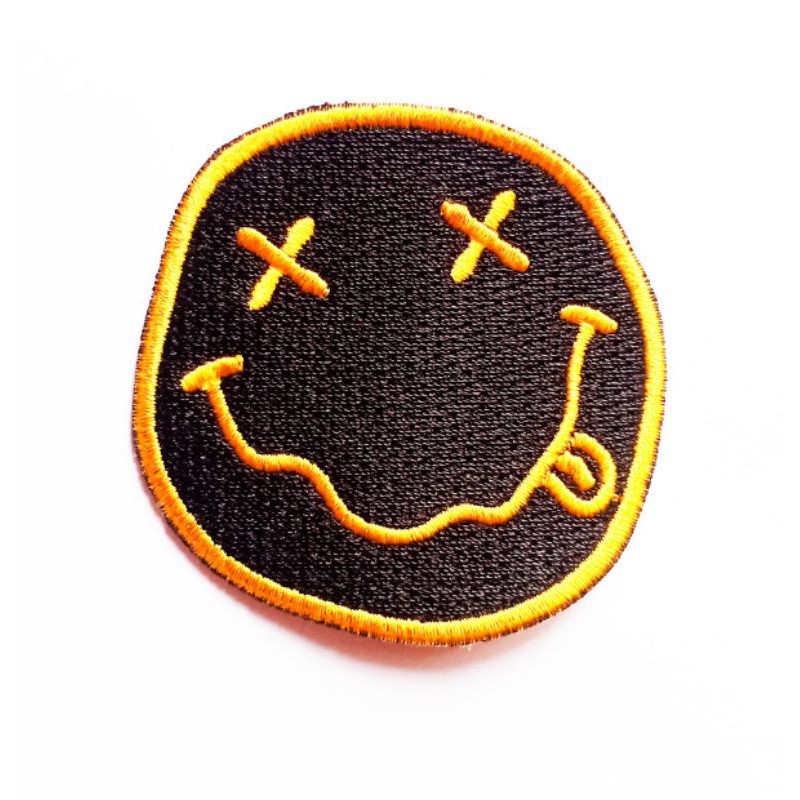 patch bordir Nirvana smile