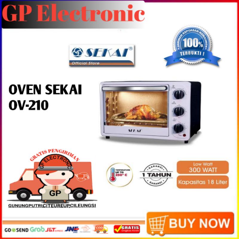 OVEN SEKAI OV-210 21 LITER Low Wat Sekai Electric Oven OV 210