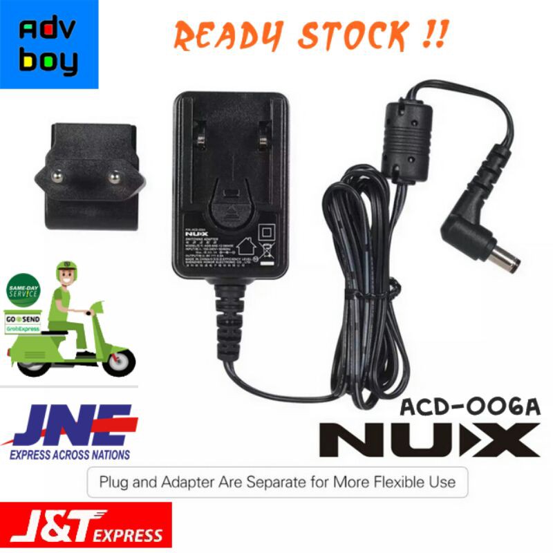 NUX Adaptor Efek Gitar Bass Universal Power Supply Adapter