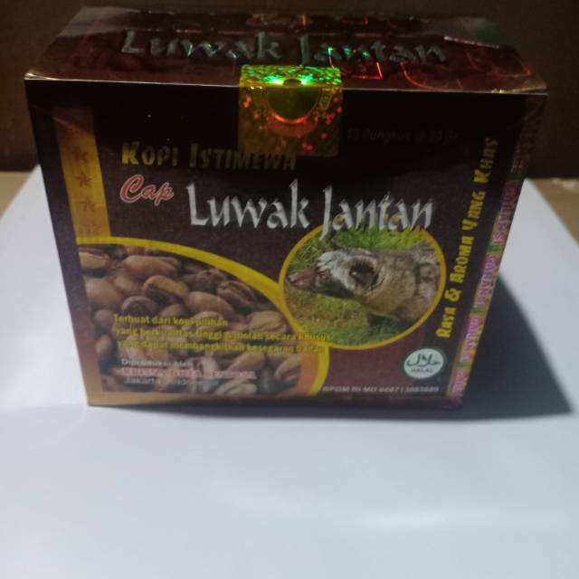 

KOPI ISTIMEWA CAP LUWAK JANTAN 1 BOK 10 SHACET