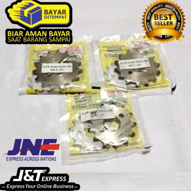 Gear DEPAN 428 SSS NINJA 150 R RR W175 KAWASAKI RACING 428 GER GIR 12T-16T