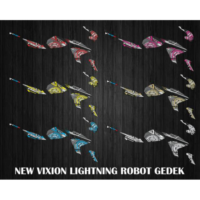 striping stiker motor vixion nvl robot gedek