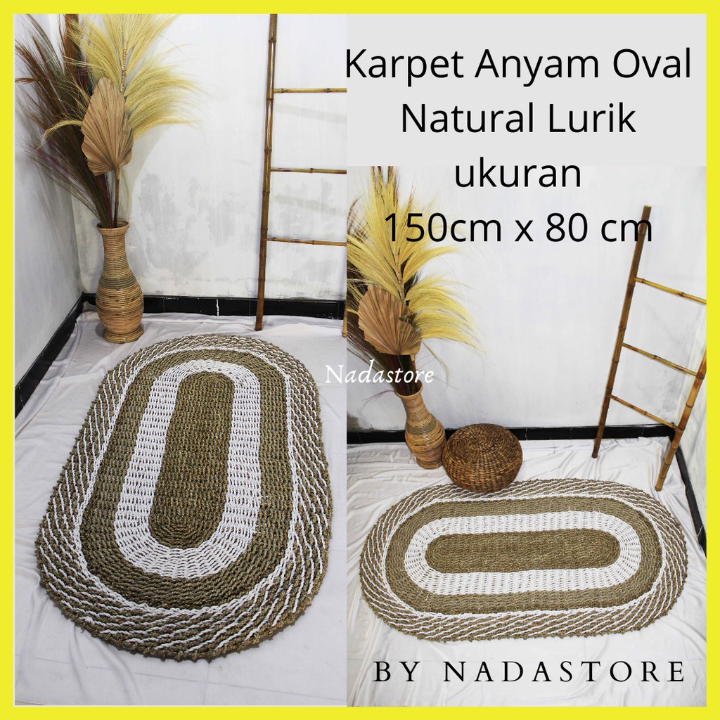 RUG KARPET SEAGRASS OVAL NEW ARRIVAL