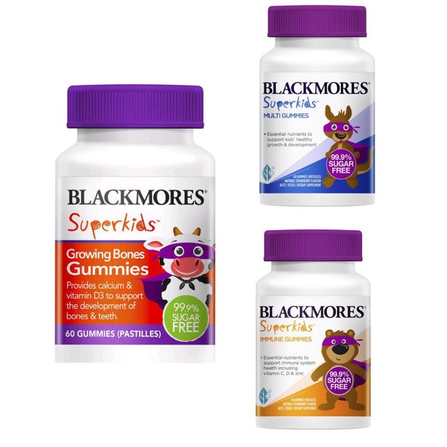 Blackmores Superkids Immune Multi Growing Bones Gummies