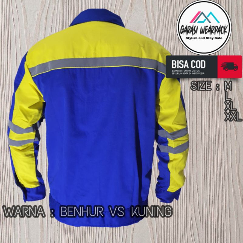 Baju Wearpack Safety/Pakaian kerja Proyek/APD /K3  / lengan panjang