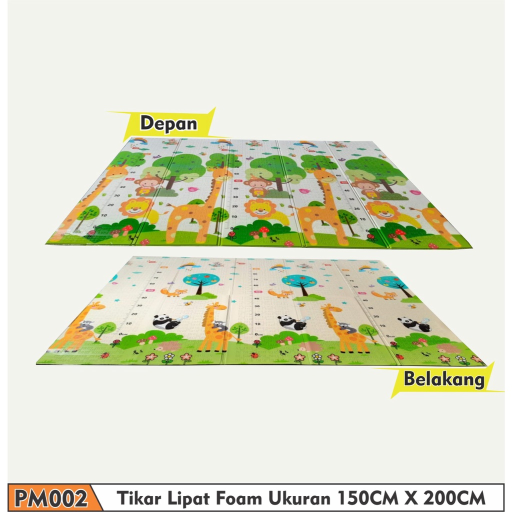 PROMO Playmat Tikar Lipat Anak Size 150 x 200CM 180 x 200CM Bolak Balik Tikar Lipat Anak Playmat Kualitas Premium - TERMURAH