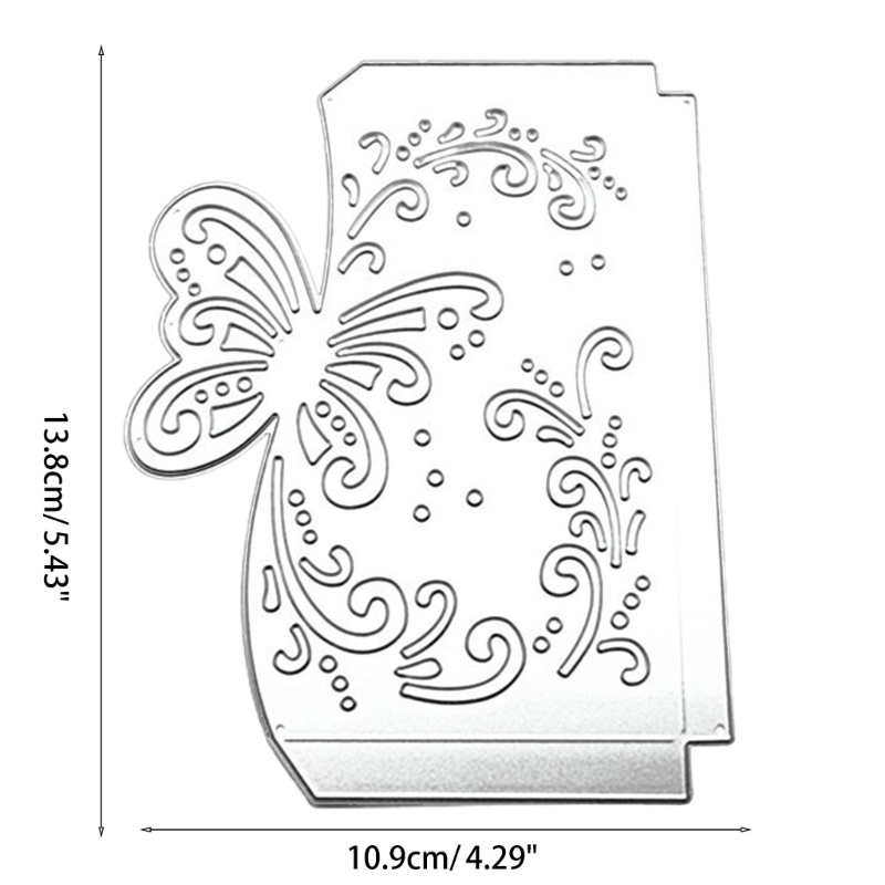 Cetakan Stensil Cutting Dies Motif Kupu-Kupu Untuk Scrapbook / Craft DIY