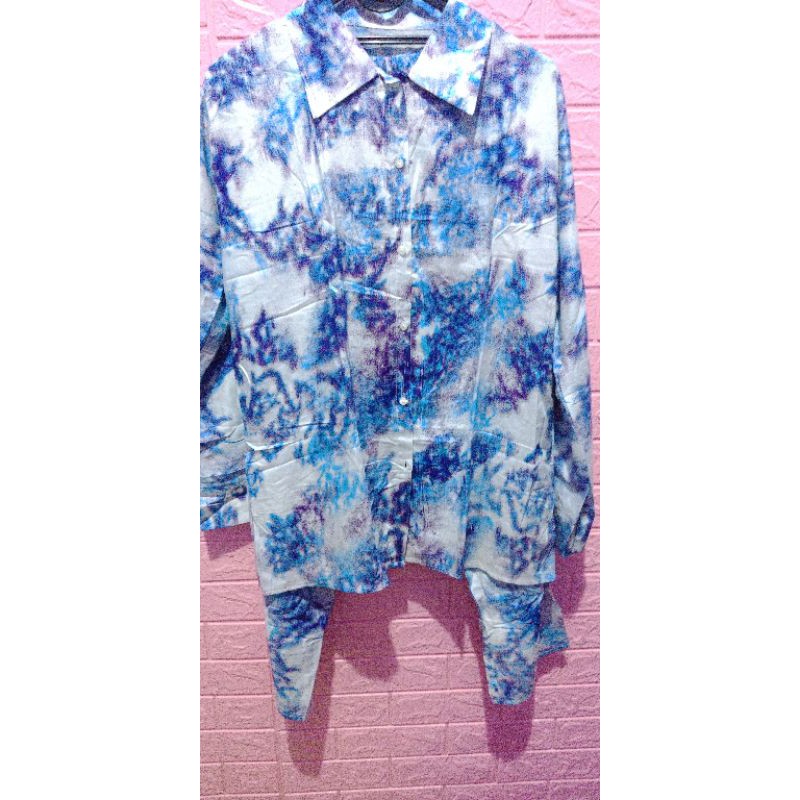 piyama jumbo tie dye setelan baju tidur piyama model terbaru