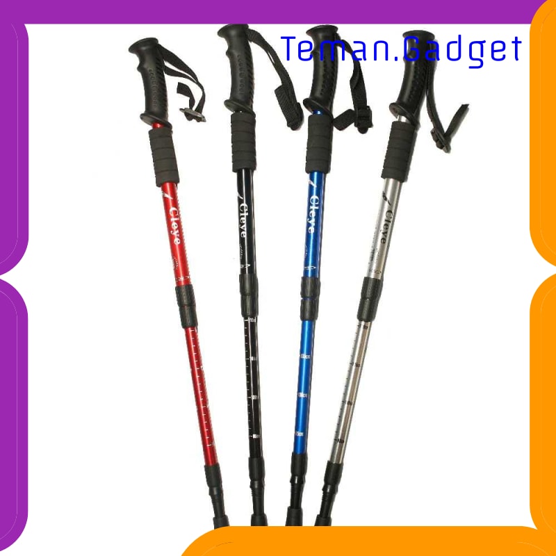 TG-ID053 CLEYE TONGKAT HIKING TREKKING TELESCOPIC 4 SECTION - E4103