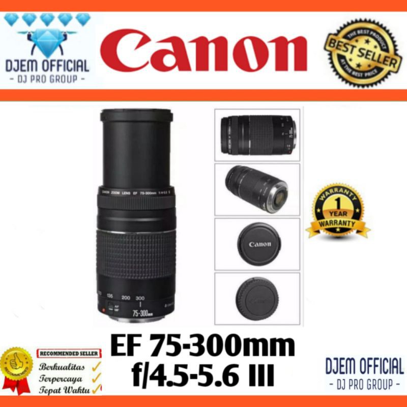 Lensa Canon 75 300 Mm F 4 5 6 Iii Lensa Tele Canon 75 300 Mm M3 Canon Lensa 75 300mm Mark 3 Ori Shopee Indonesia