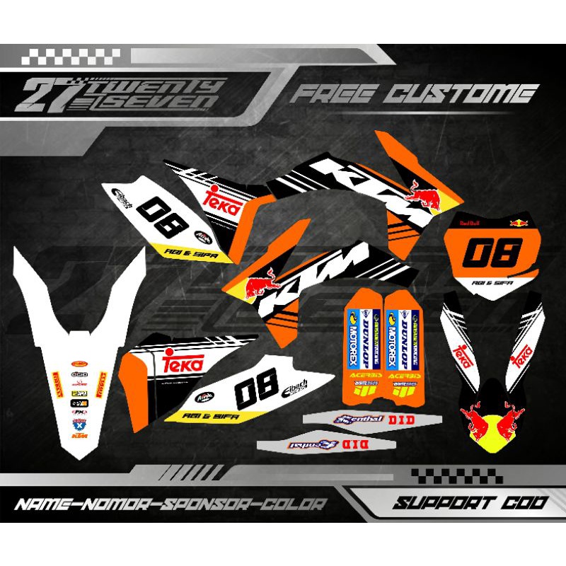 DECAL KTM 250 SIXDAY KTM 85