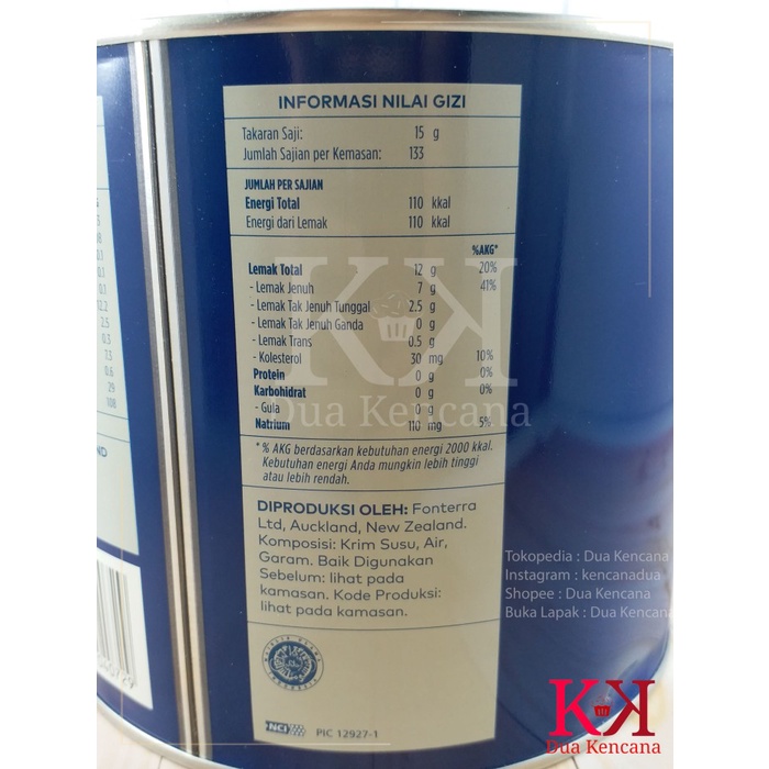 

butter-mentega- butter / mentega anchor golden fern pure new zealand butter 2 kg -mentega-butter.
