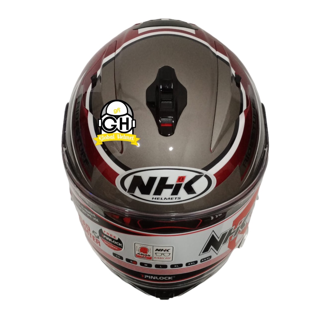 HELM NHK FULL FACE NHK GP PRIME MOTIF SAMBO ROYAL RED SILVER