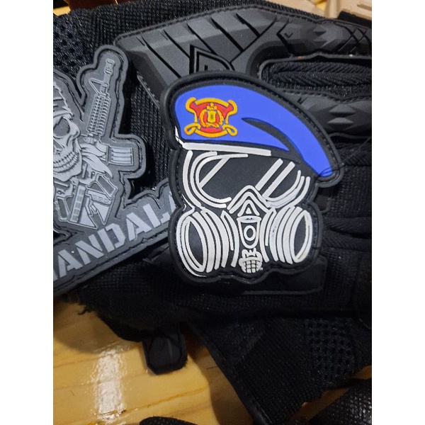 patch 3D Brimob / patch Baret Brimob / Rubber Brimob 3D