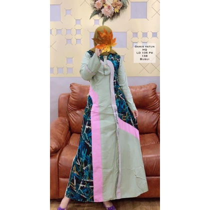 gamis inayah / gamis inayah rep Tre / gamis katun HQ motif