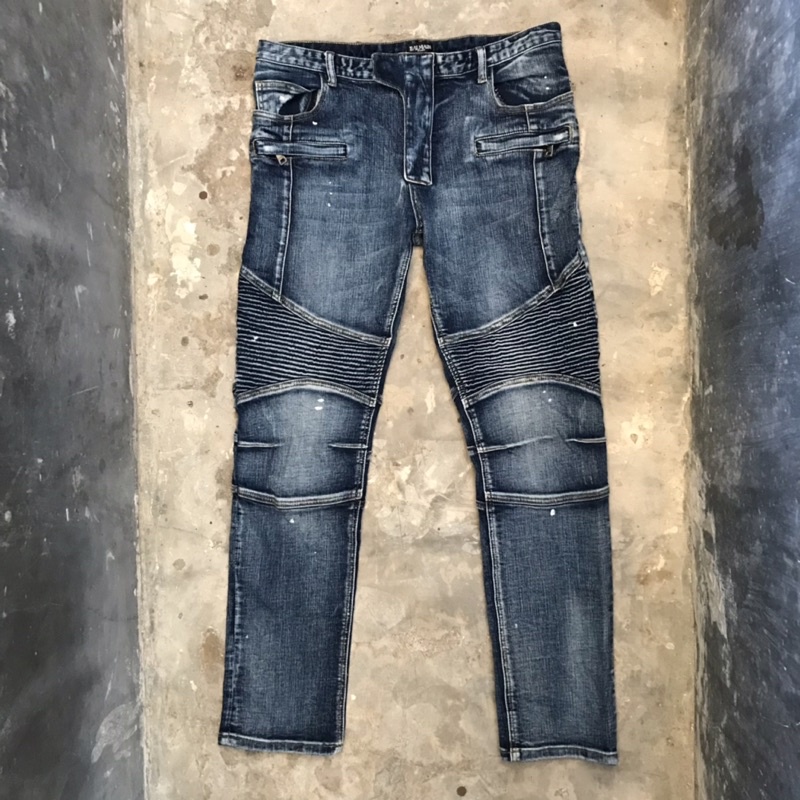 Jeans Bikers Balmain Size 34 Second Original