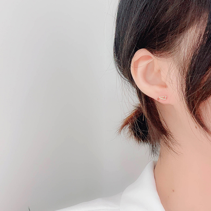 Anting Pejantan Sayap Malaikat Cute Angle Wing Stud Earrings Trendy Korea Women Girl Party Earring Jewelry Student Gift