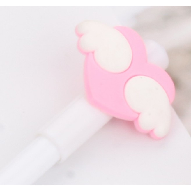 Bolpoin Karakter Bentuk HATI BERSAYAP / Bolpoin Bentuk SAYAP HATI / Pulpen Gel 0,38 mm Heart Wings