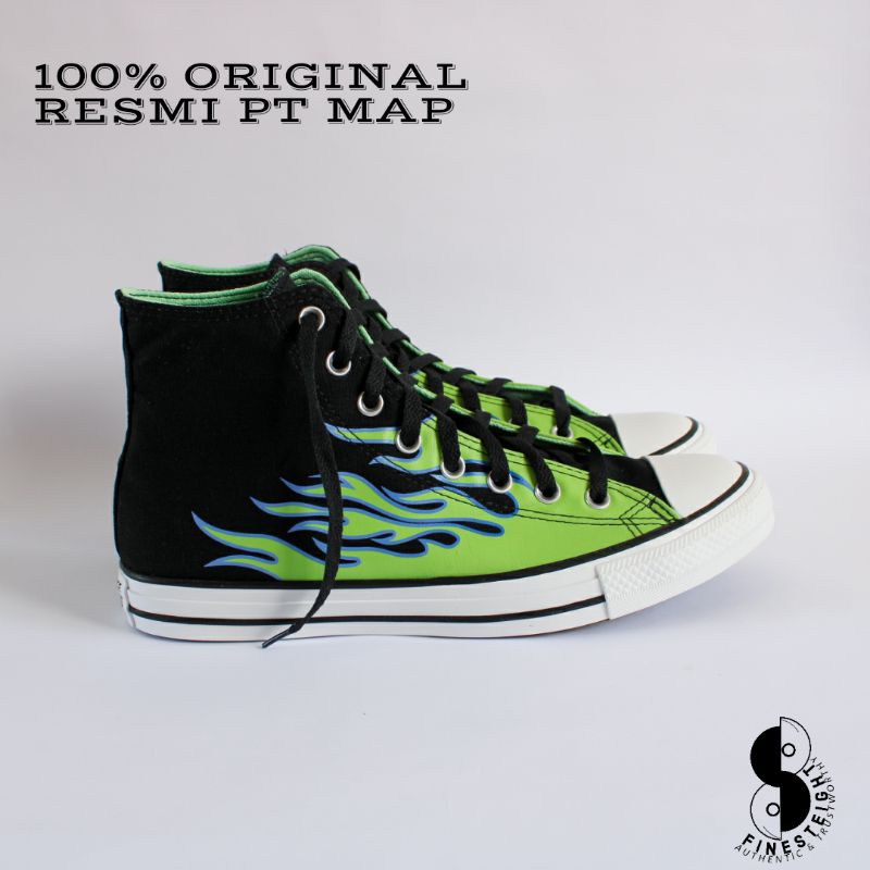 Converse CT AS Hi High Archive Print Flame Black/Glow/Black/Glow In The Dark Original 169592C