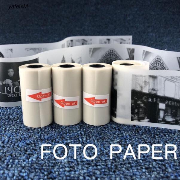 

Sticker Thermal A6 A9 Transparan 57x30mm 77x30mm Photo Thermal Transparan