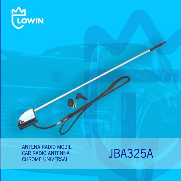 ANTENA RADIO MOBIL / CAR RADIO ANTENNA LOWIN JBA 325A AUTO UNIVERSAL CHROME