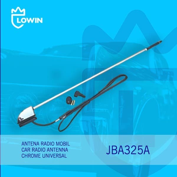 ANTENA RADIO MOBIL / CAR RADIO ANTENNA LOWIN JBA 325A AUTO UNIVERSAL CHROME