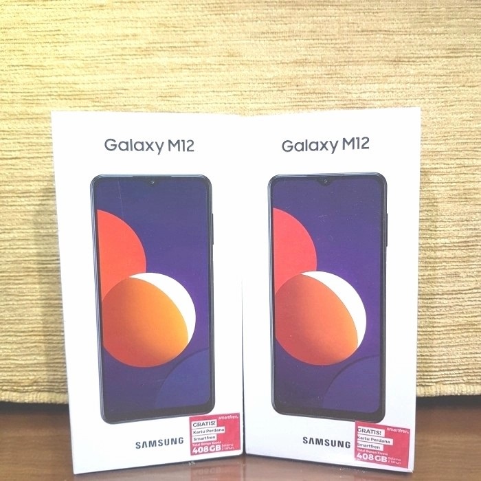 Samsung Galaxy M12 3/32 - 4/64 - Ram 3GB dan 4GB - Room 32GB dan 64GB - Baru - Garansi Resmi