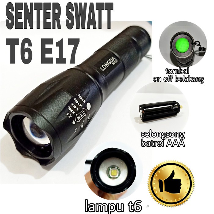 SENTER LED SWATT T6 E17