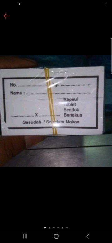 Etiket Obat/ Etiket Syrup