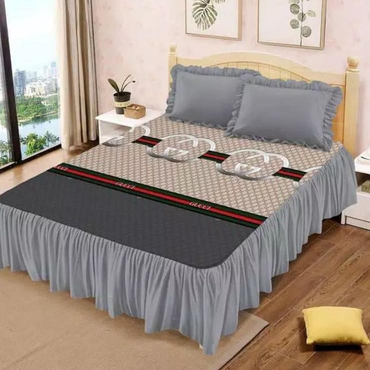 New Arrival  Lady Rose - Sprei Rumbai King 180 set Motif GUCI GC LV LSI ,,,