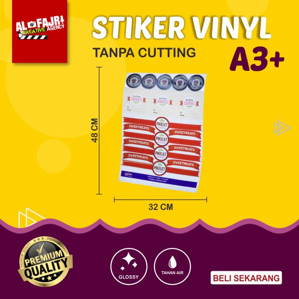 

Stiker Vinyl A3+ Print Only